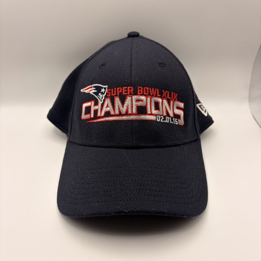 New Era New England Patriots Super Bowl XLIX Champions 39THIRTY Hat S/M